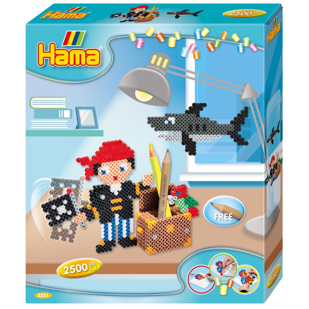 Hama Strijkkralen 3D Set Piraten 2500 Stuks Strijkkralen Joy&Bloom