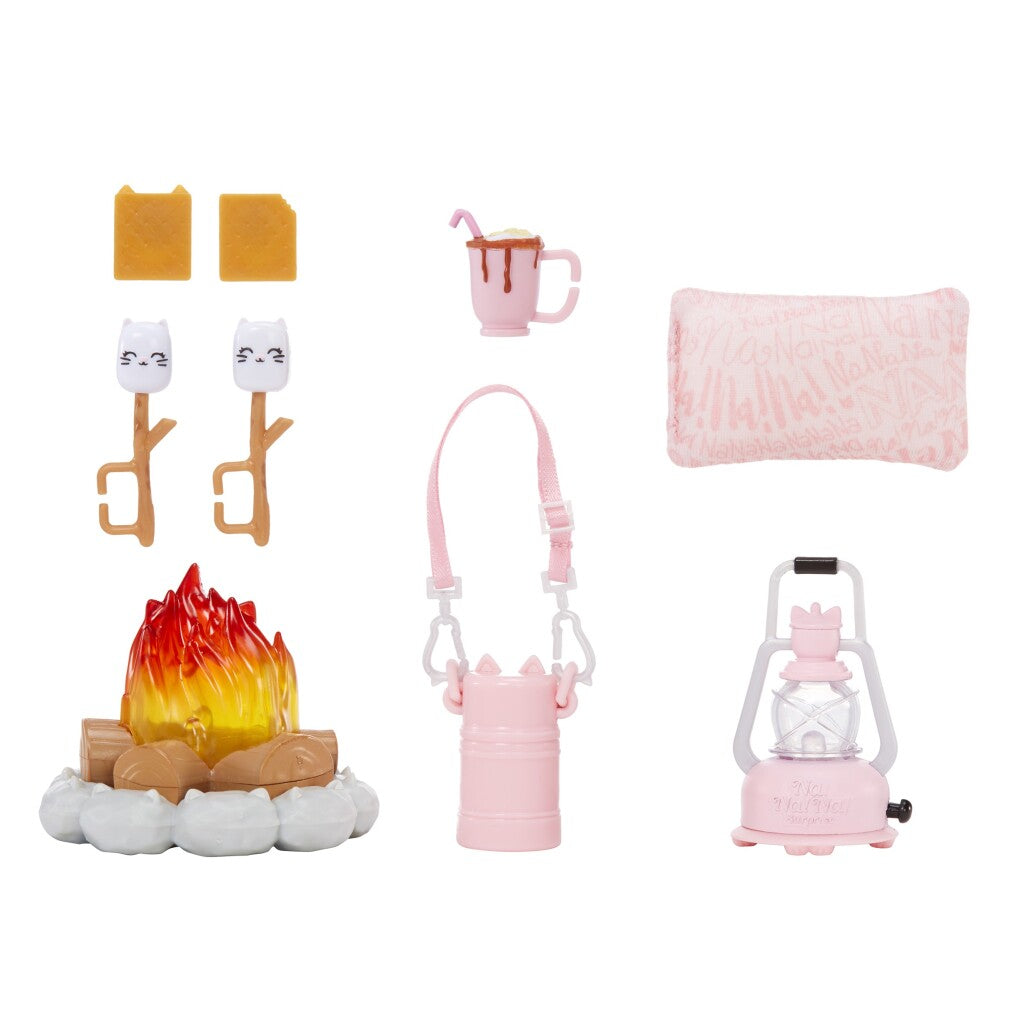 Na!Na!Na! Surprise Na! Na! Na! Surprise Kitty-Cat Kampeer Speelset + Licht Poppen Accessoires Joy&Bloom
