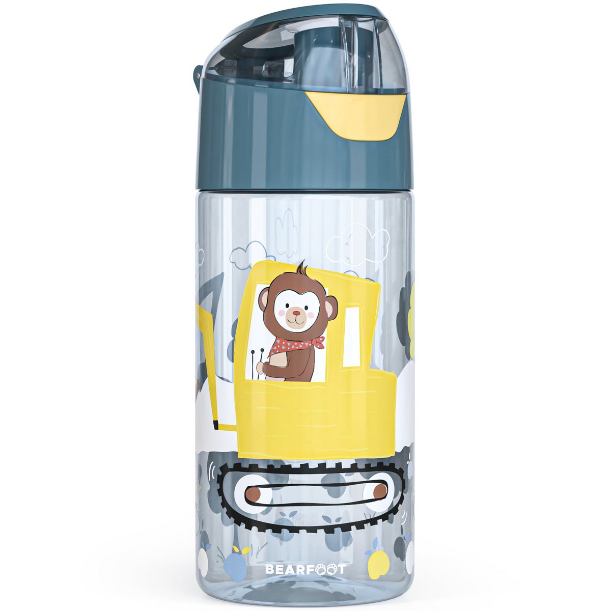 Kinderwaterfles, lichtgewicht waterfles - graafmachine & aap Joy&Bloom