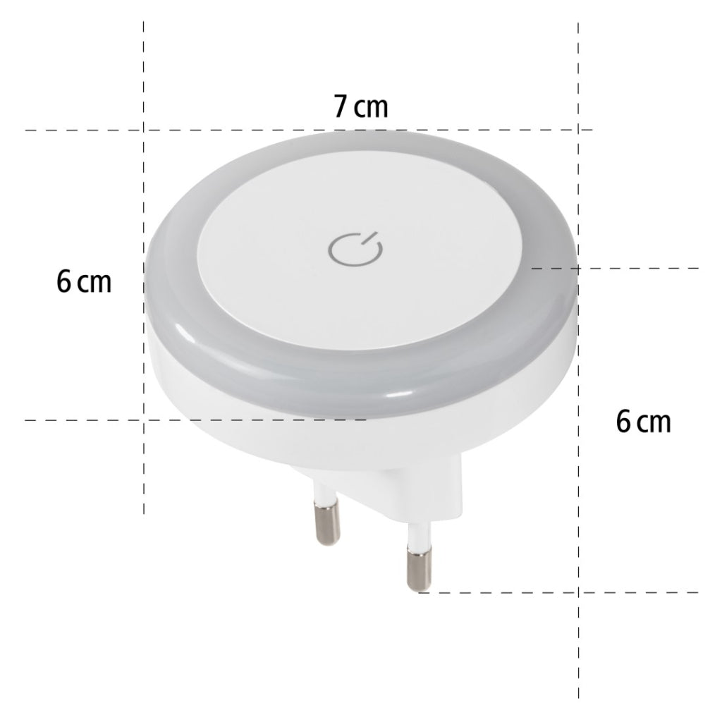 Hama Led-Nachtlampje Touch Switch Voor Stopcontact Aanraakknop Warm Licht Nachtlampjes Joy&Bloom