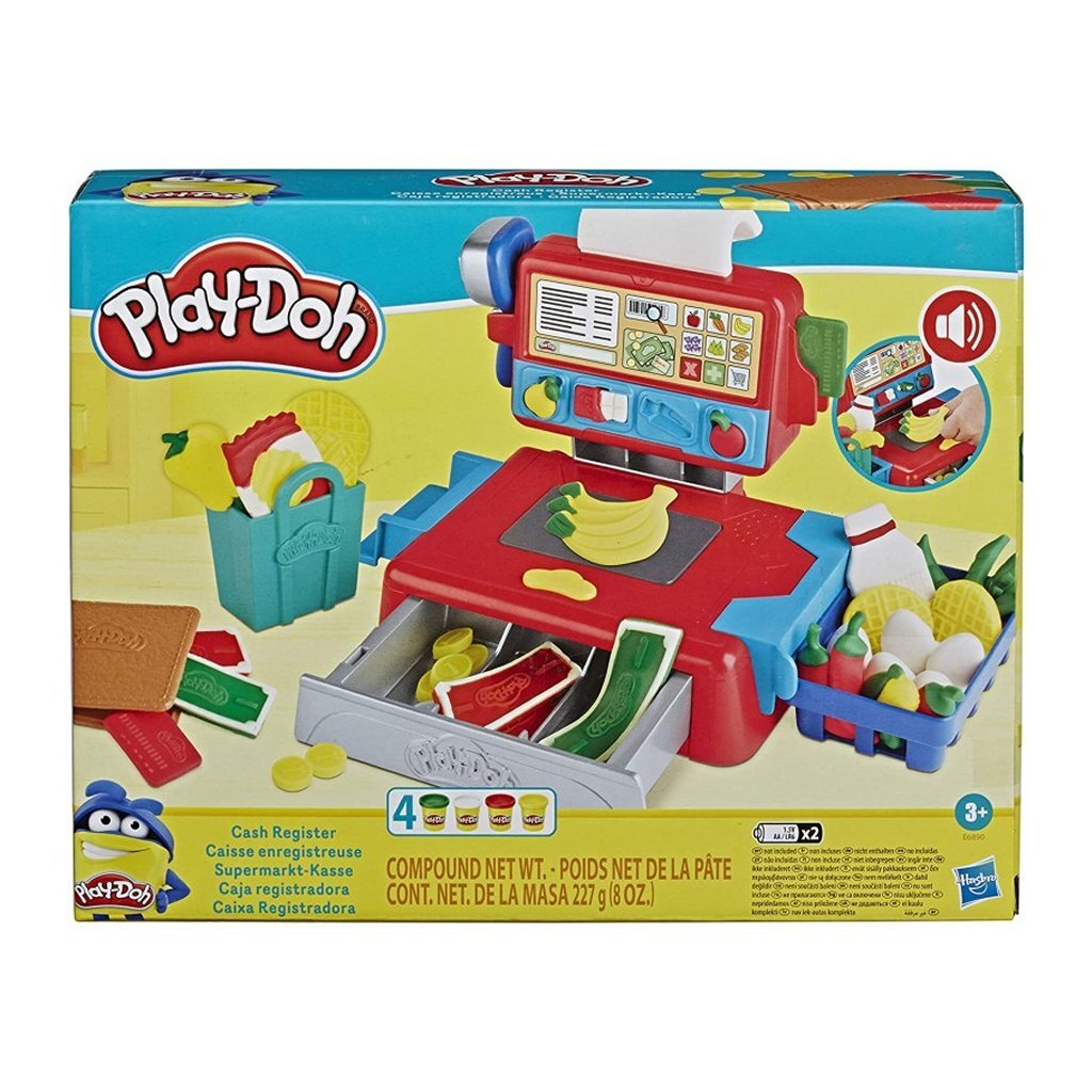 Play-Doh Kassa + 4 Potjes Klei + Geluid Kleien Joy&Bloom