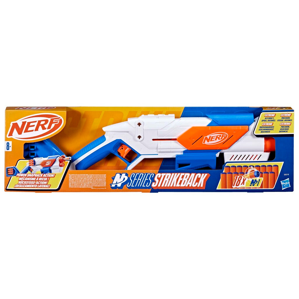 Nerf N Series Strikeback Blaster + 18 Darts Nerf N Strike Dartblasters Joy&Bloom