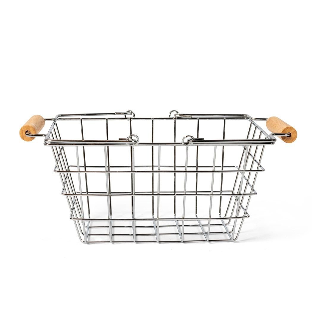 Winkelmandje met houten handvatten Joy&Bloom