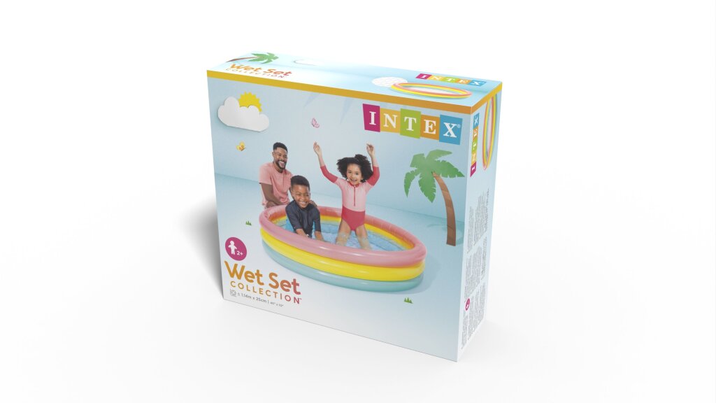 Intex Sunset Glow Pool 114X25Cm Kinderzwembaden Joy&Bloom