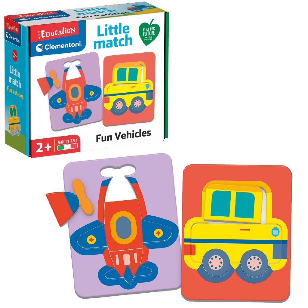 Clementoni Little Match Fun Vehicles Puzzels Joy&Bloom