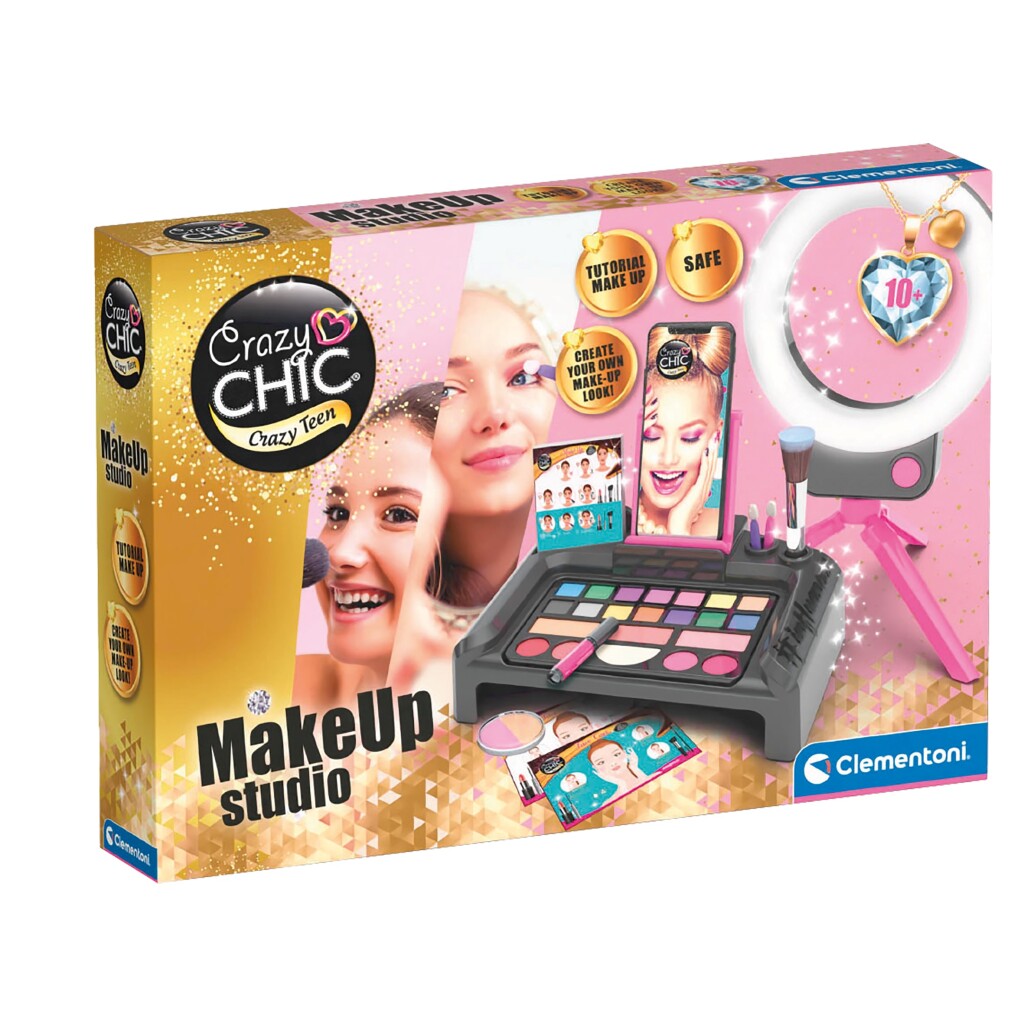Clementoni Crazy Chic Make-Up Studio + Licht Make-up en Haar Joy&Bloom
