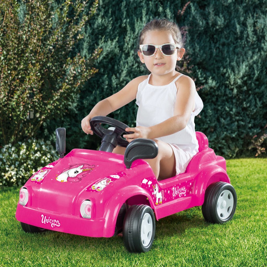 Dolu Eenhoorn Trapauto Roze Loopauto's Joy&Bloom