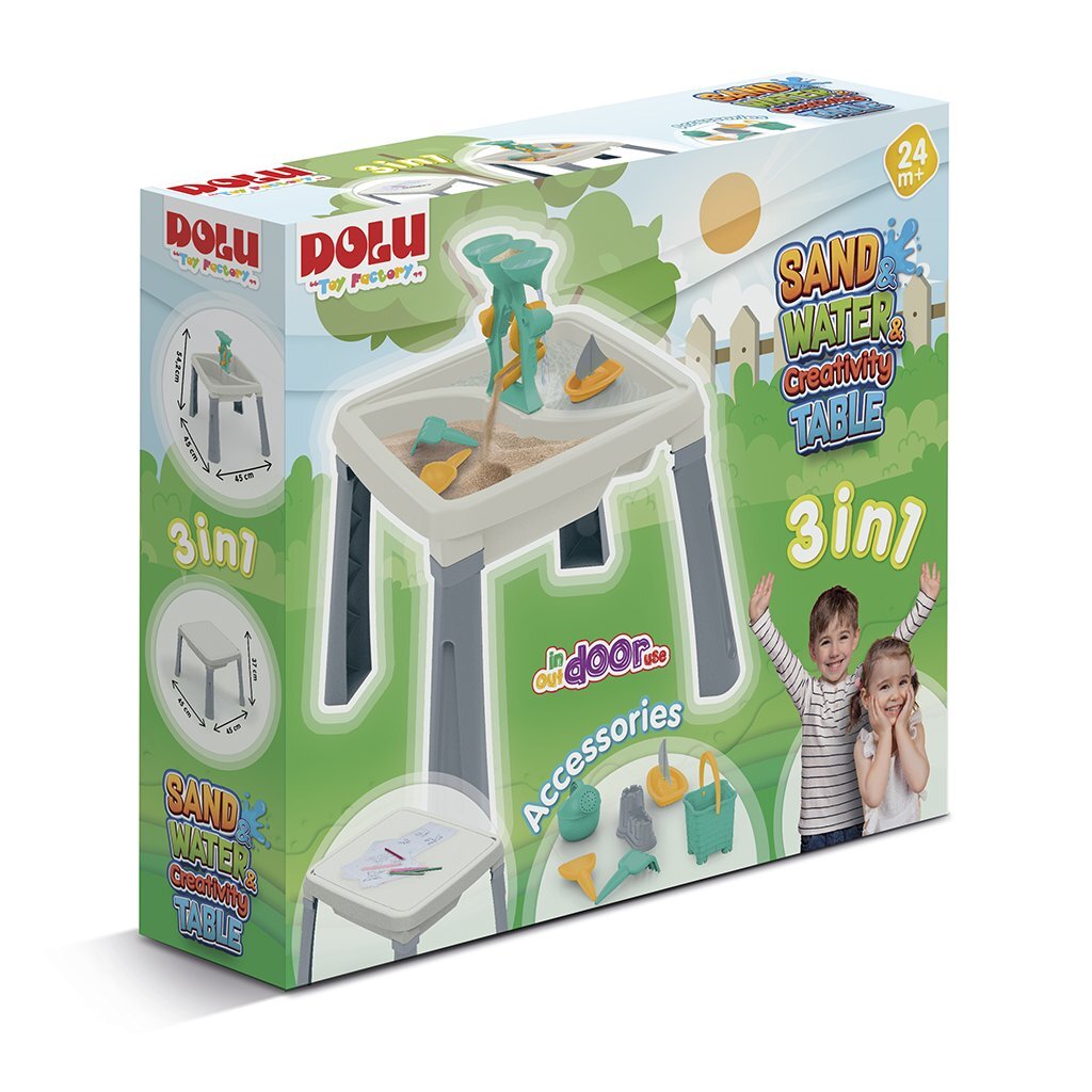 Dolu Zand-Watertafel + Accessoires Wit/Grijs Watertafels/Zandtafels Joy&Bloom