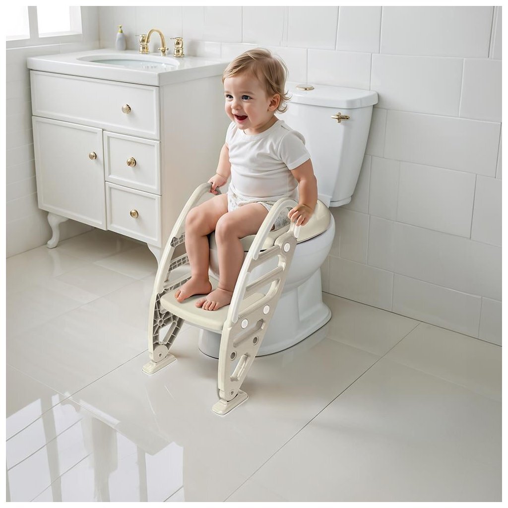 Dolu Nuve Antislip Toiletladderadapter 61X39X58 Cm Beige Toiletpotjes Joy&Bloom