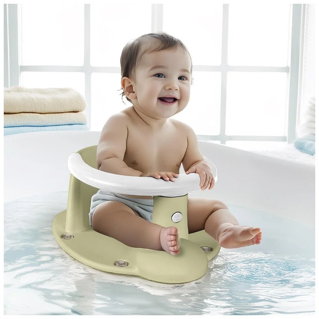 Dolu Baby Badzitje Pastelgroen/Wit Baby Benodigdheden Joy&Bloom