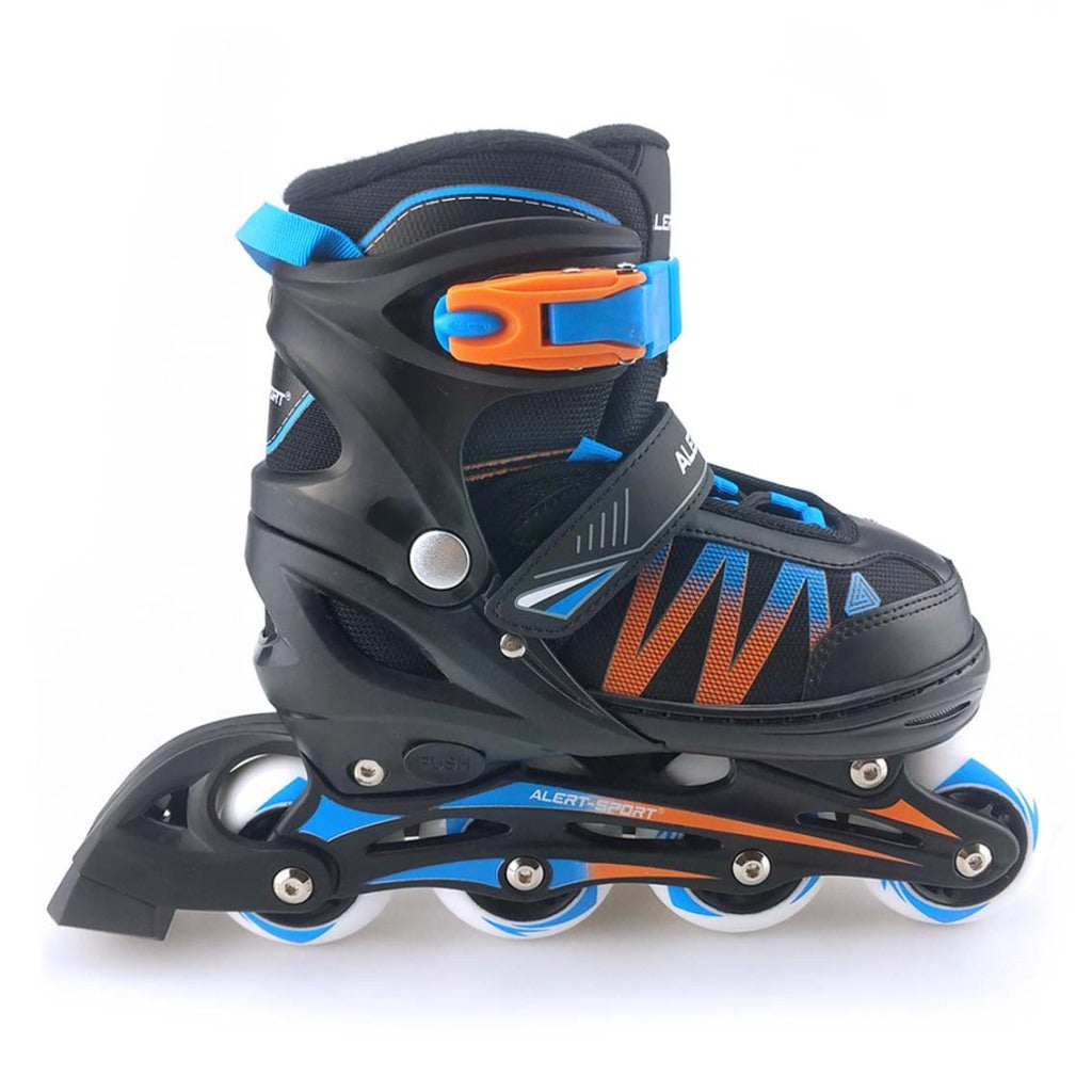 Alert Inline Skates Maat 39-42 Blauw/Oranje/Zwart Default Title Skates/Rolschaatsen Joy&Bloom