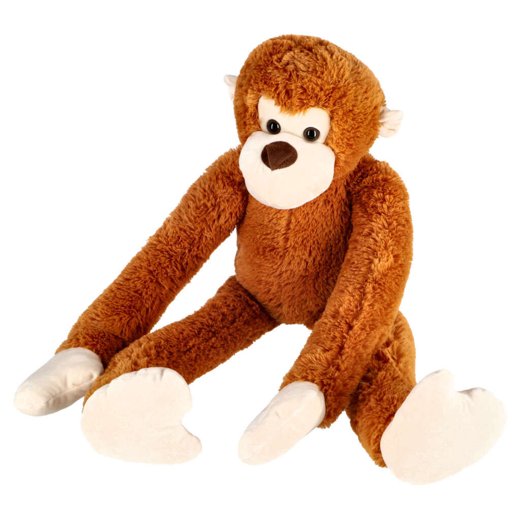 Pluchiez Knuffel Aap Met Lange Armen 80 Cm Bruin Default Title Knuffels Joy&Bloom