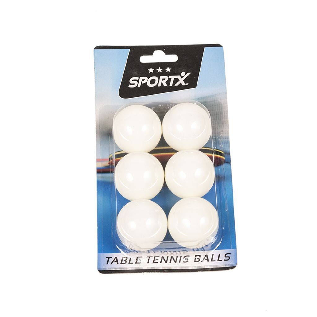 Sportx Tafeltennisballen 4 Cm 6 Stuks Wit Default Title Tafeltennis Joy&Bloom