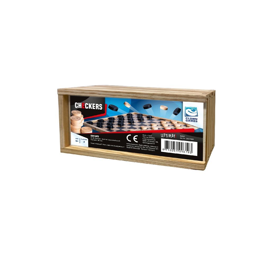 Clown Games Houten Damstenen Bordspellen & Klassieke Spellen Joy&Bloom