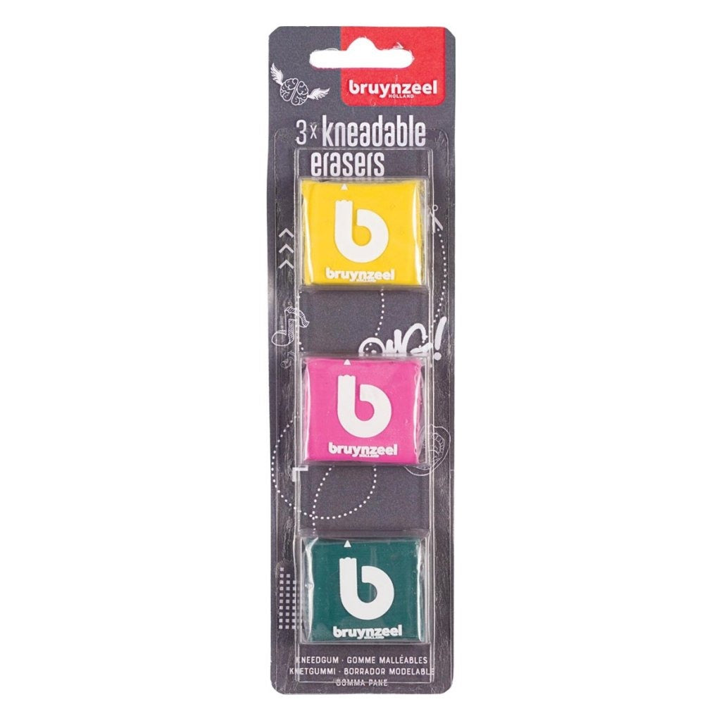 Bruynzeel Kneedgummen 3 Stuks Gummen Joy&Bloom