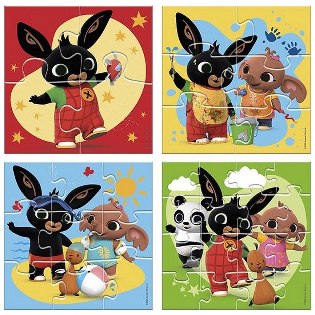 Bing 4In1 Puzzel 4-16 Stukjes Kinderpuzzels Joy&Bloom