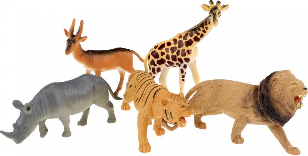 Animal World Wilde Dieren Deluxe 5Stuks In Zak Dieren Joy&Bloom