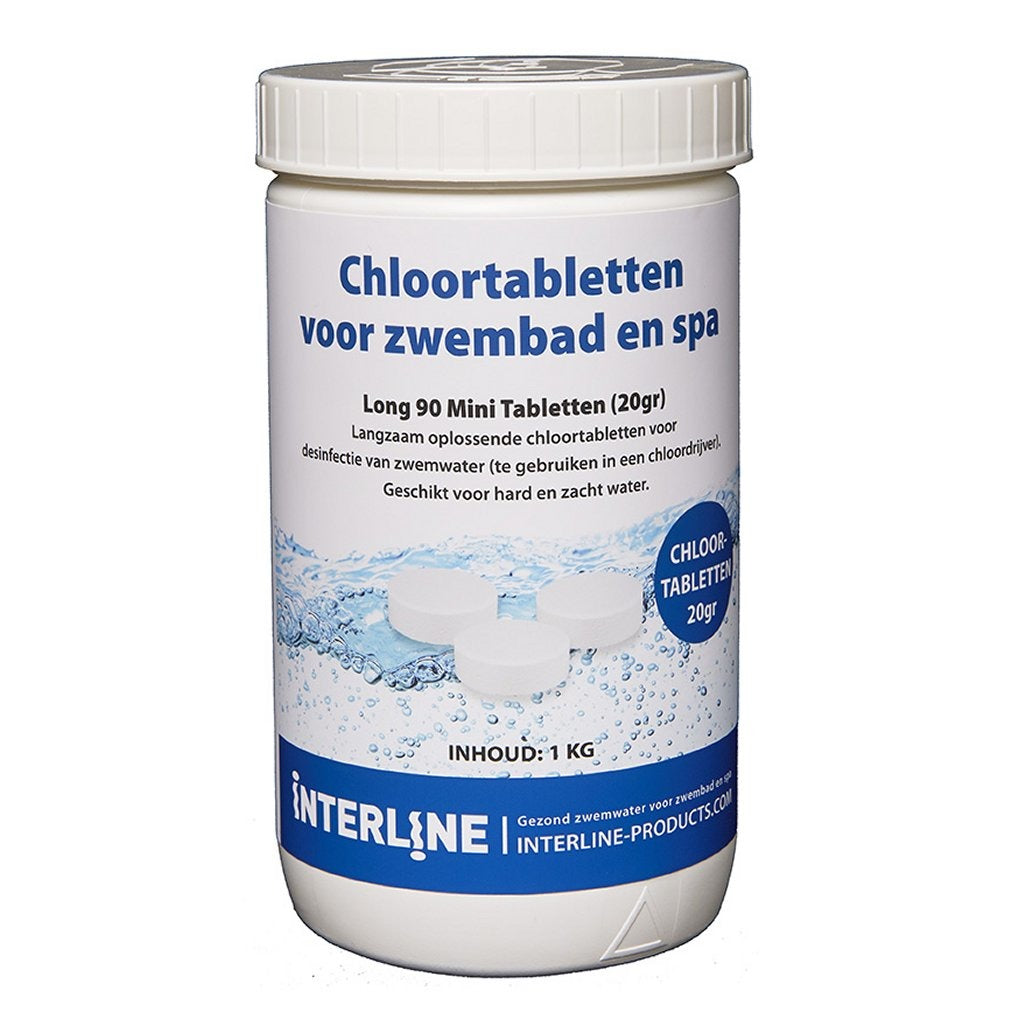 Interline Zwembad 20 Grams Chloortabletten 1 Kg Default Title Hygiëne Joy&Bloom