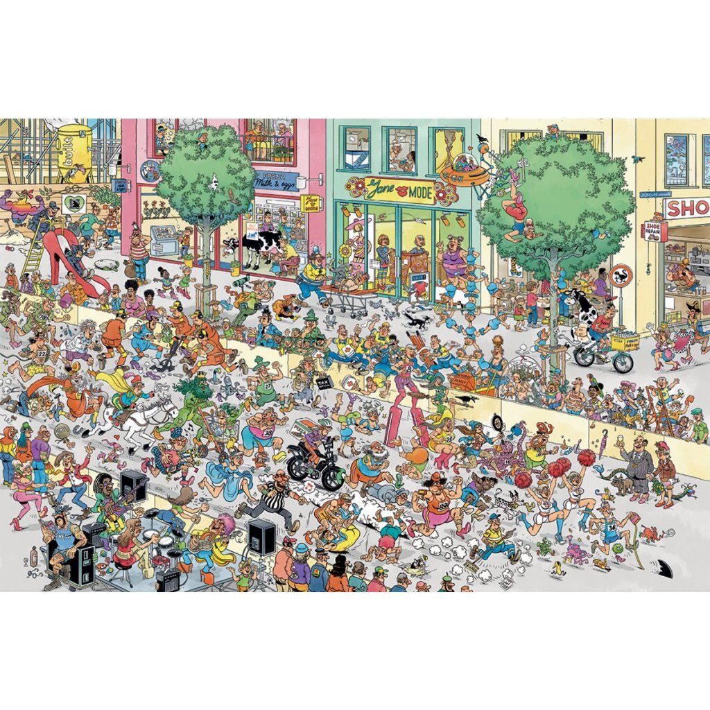 Jumbo Puzzel Jan Van Haasteren Een Naaldhak Te Hoog 1500 Stukjes Jan Van Haasteren Puzzels Joy&Bloom
