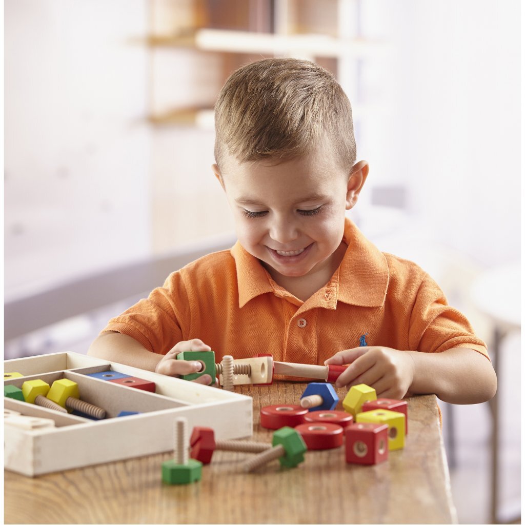 Melissa & Doug Houten Constructie Set 48-Delig Bouwen Joy&Bloom