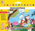 Eberhard Faber Ef-518912 Kleurpotlood 3In1 12 Stuks Extra Dikke Kern 10Mm Default Title Kleurpotloden Joy&Bloom