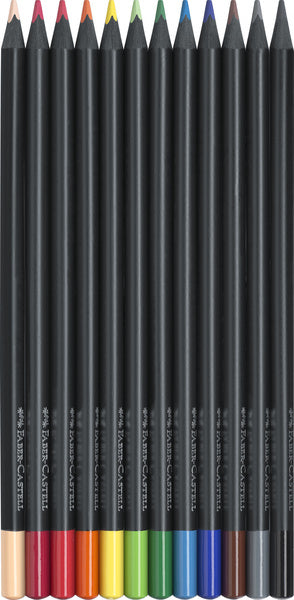 Faber Castell Fc-116412 Kleurpotloden Black Edition In Etui 12 Stuks Kleurpotloden Joy&Bloom