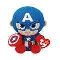 Ty Beanie Babies Marvel Knuffel Captain America 15 Cm Default Title TY Beanie Boos Joy&Bloom