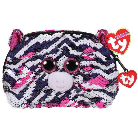 Ty Fashion Handtas Zebra Zoey 20 Cm Zwart/Wit/Roze Default Title TY Diversen Joy&Bloom