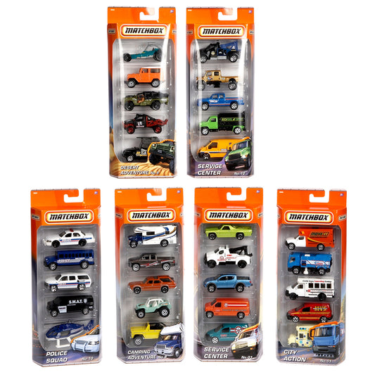 Mattel Matchbox Voertuigen 5 Stuks Assorti Default Title Auto's Joy&Bloom