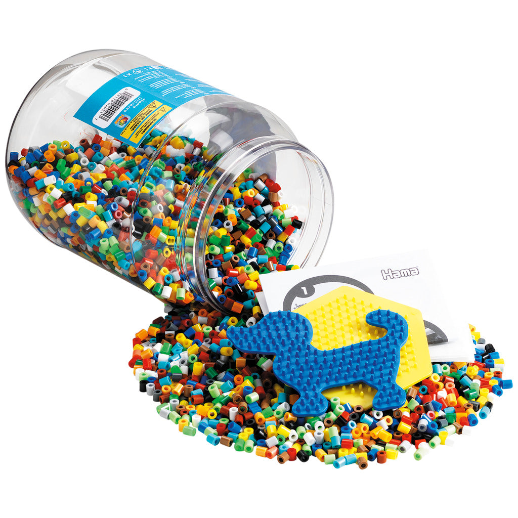 Hama Strijkkralen Multicolor Met Hond En Zeshoekplaat 7000 Stuks Strijkkralen Joy&Bloom