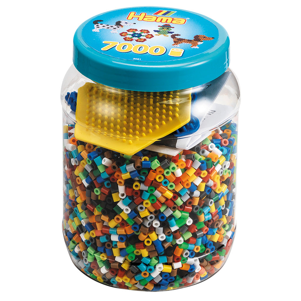 Hama Strijkkralen Multicolor Met Hond En Zeshoekplaat 7000 Stuks Strijkkralen Joy&Bloom
