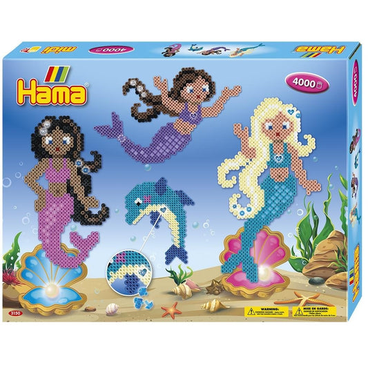 Hama Strijkkralen Zeemeerminnen Set 4000 Stuks Multicolor/Glitter Default Title Strijkkralen Joy&Bloom