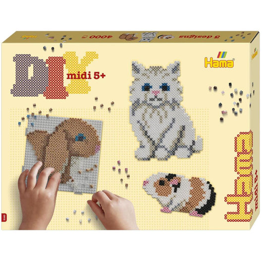 Hama Strijkkralen Midi Schattige Dieren 4000 Stuks Default Title Strijkkralen Joy&Bloom