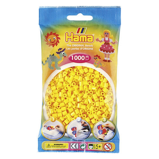 Hama Strijkkralen Geel 1000 Stuks Default Title Strijkkralen Joy&Bloom