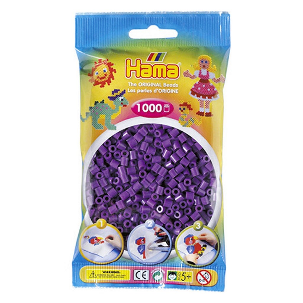 Hama Strijkkralen Paars 1000 Stuks Default Title Strijkkralen Joy&Bloom
