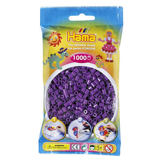 Hama Strijkkralen Paars 1000 Stuks Default Title Strijkkralen Joy&Bloom