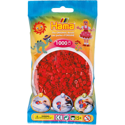 Hama Strijkkralen 1000 Stuks Donkerrood Default Title Strijkkralen Joy&Bloom