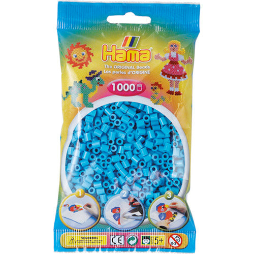 Hama Strijkkralen Azuur Blauw 1000 Stuks Default Title Strijkkralen Joy&Bloom