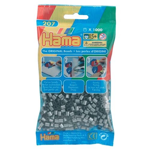 Hama Strijkkralen 1000 Stuks Zilver Default Title Strijkkralen Joy&Bloom