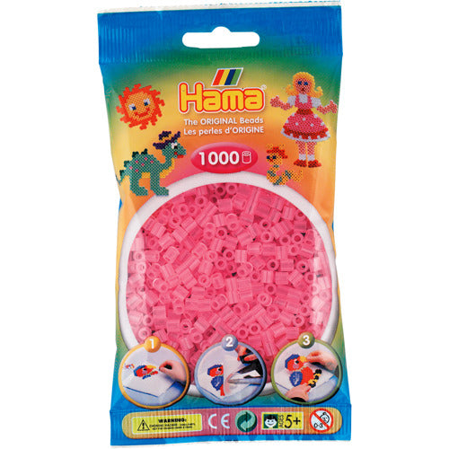 Hama Strijkkralen Roze Transparant 1000 Stuks Default Title Strijkkralen Joy&Bloom