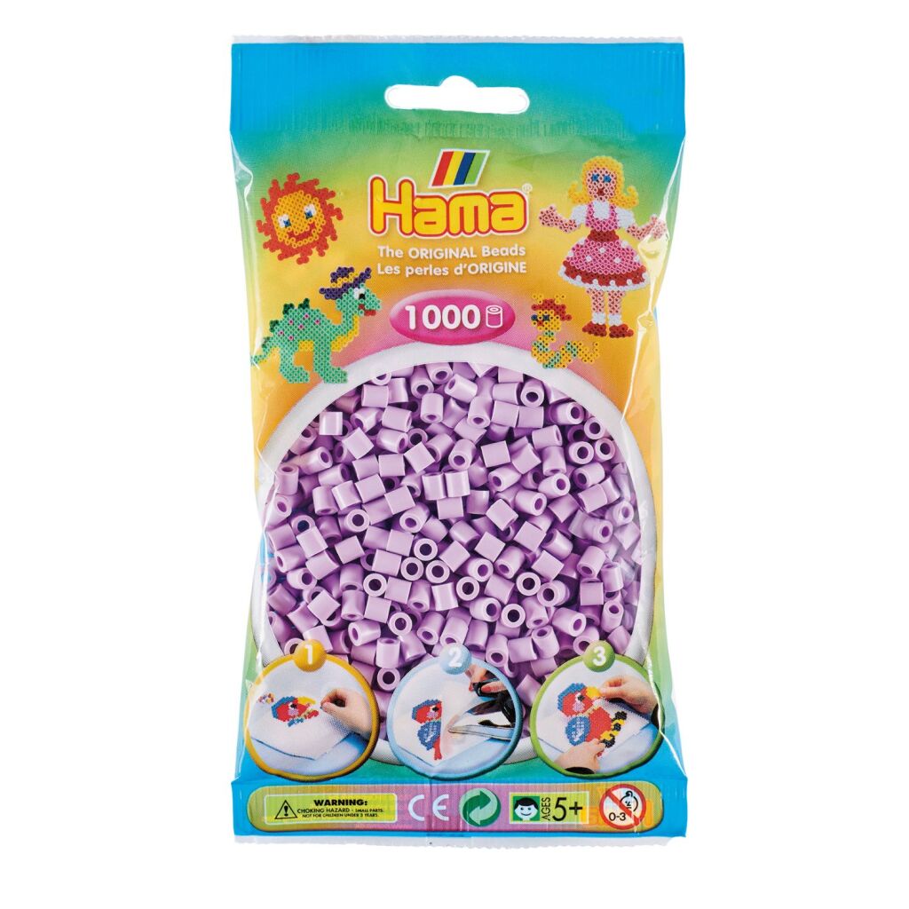 Hama Strijkkralen Lila Pastel 1000 Stuks Default Title Strijkkralen Joy&Bloom