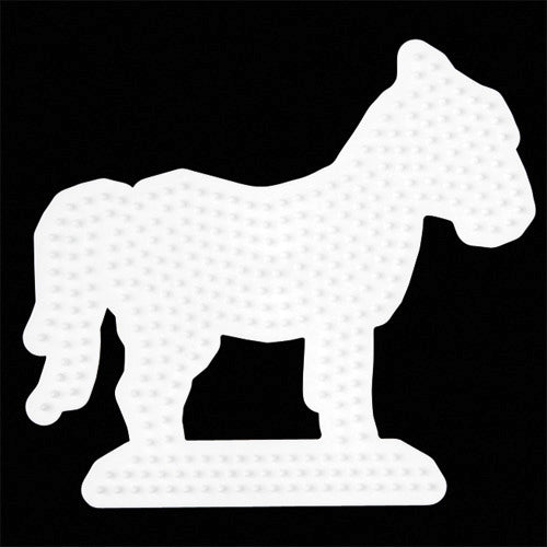 Hama Strijkkralen Grondplaat Paard Wit Default Title Strijkkralen Joy&Bloom