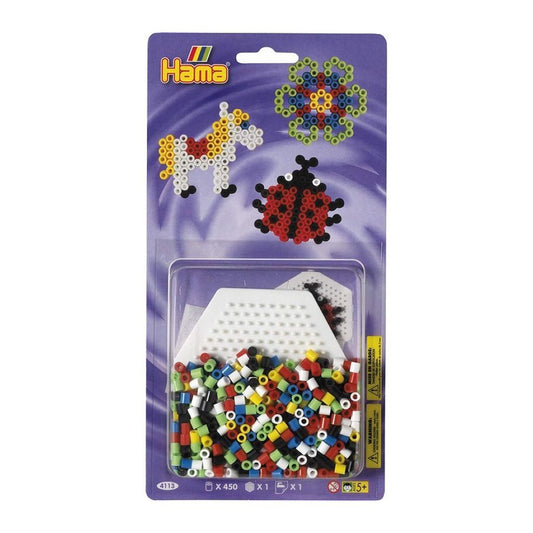 Hama Strijkkralen Paard/Lieveheersbeestje/Bloem 450 Stuks Default Title Strijkkralen Joy&Bloom