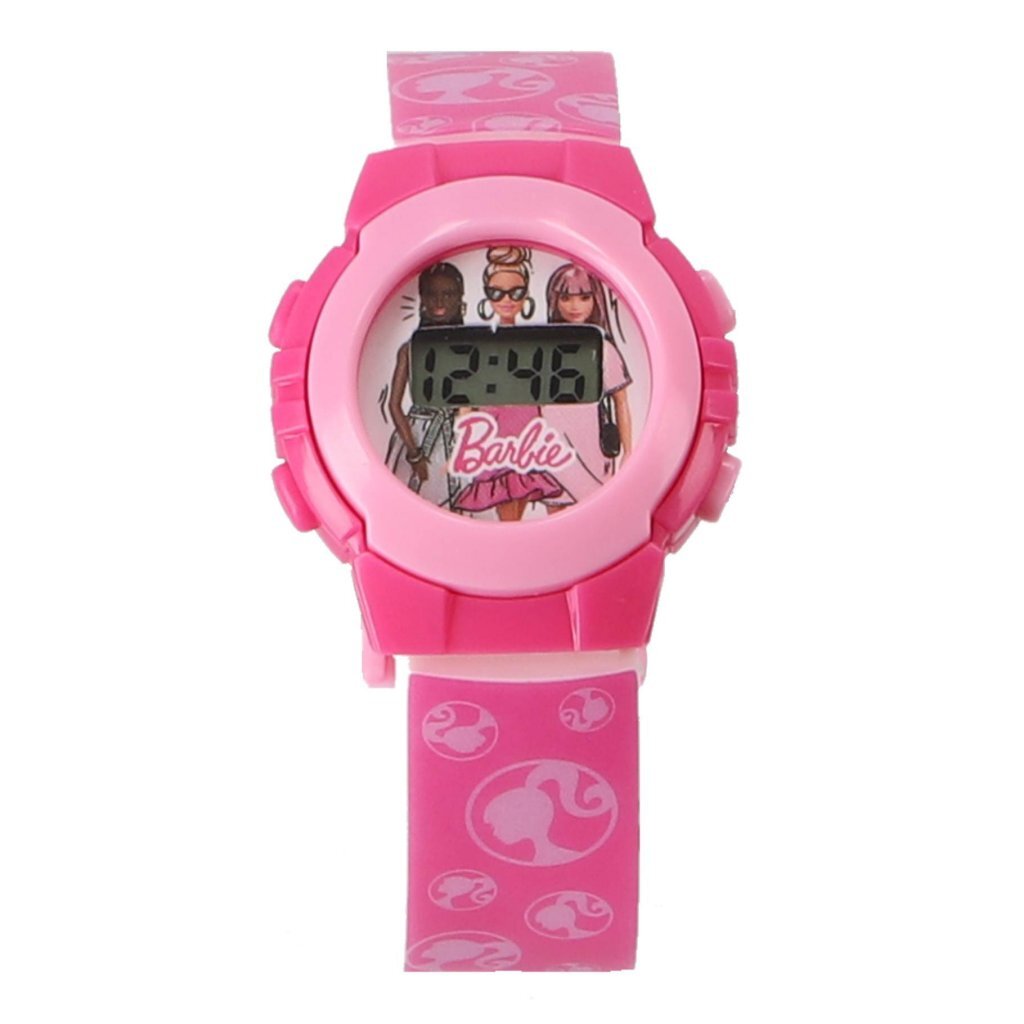 Barbie Lcd Horloge Roze Barbie Joy&Bloom