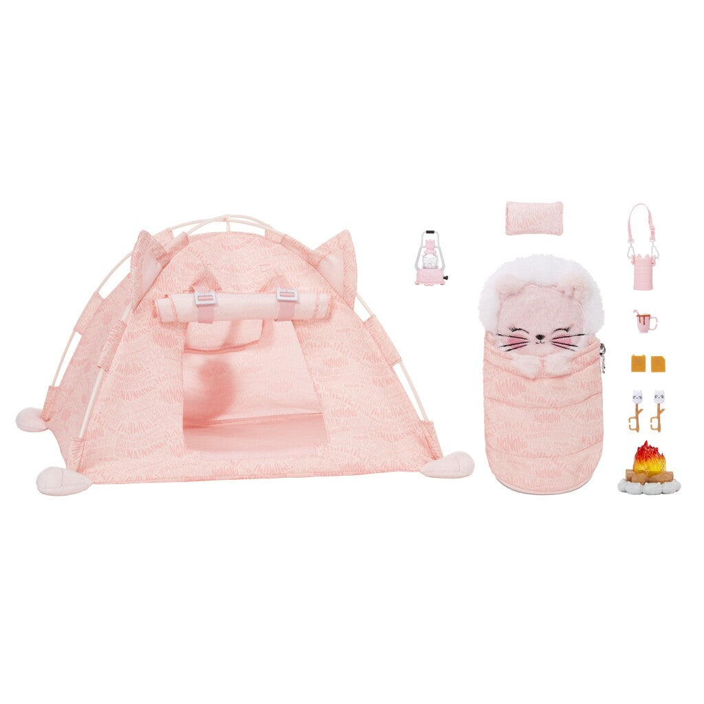 Na!Na!Na! Surprise Na! Na! Na! Surprise Kitty-Cat Kampeer Speelset + Licht Poppen Accessoires Joy&Bloom