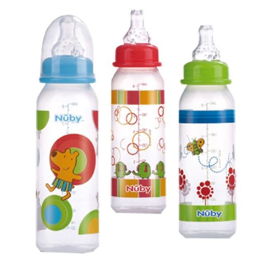 Nuby Baby Drinkfles 240Ml Assorti Default Title Servies & Drinkbekers Joy&Bloom