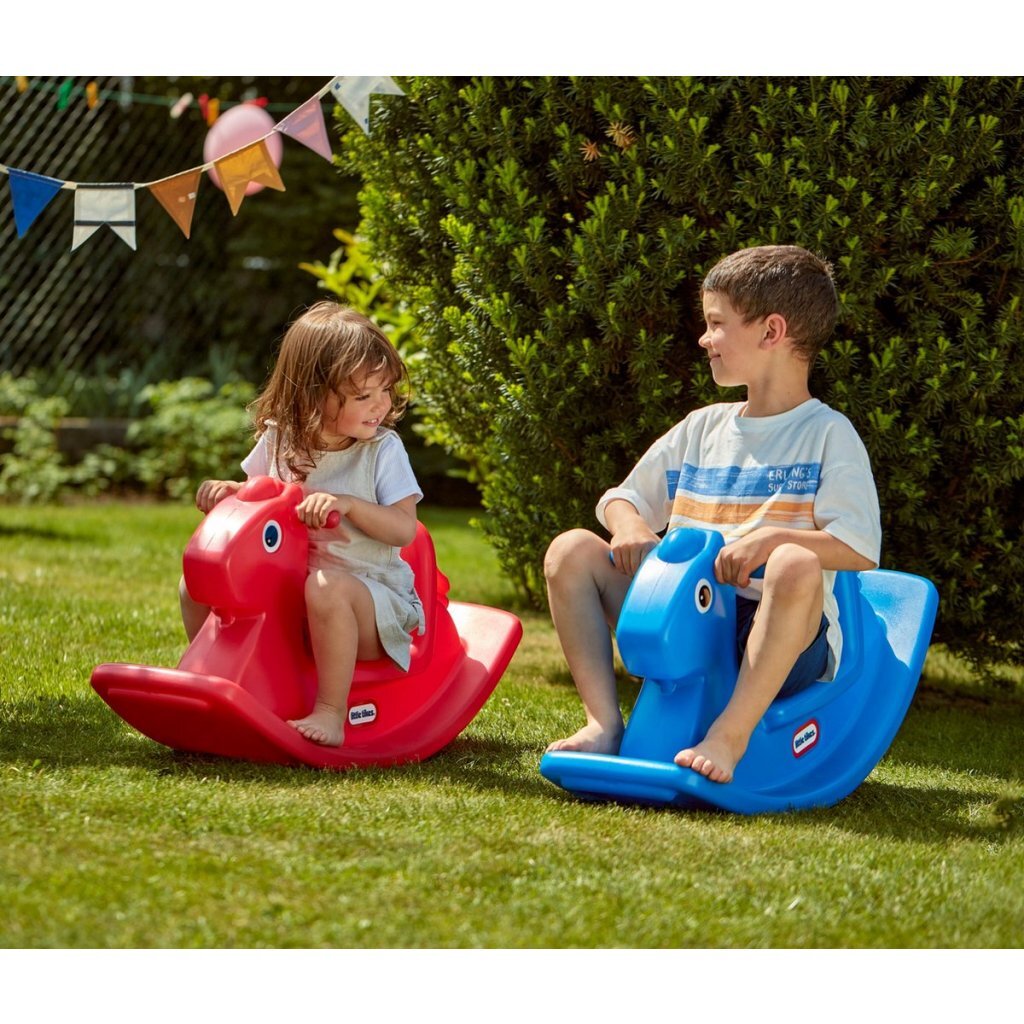 Little Tikes Rocking Horse 42.6X29X85.5 Cm Blauw Hobbel Speelgoed Joy&Bloom