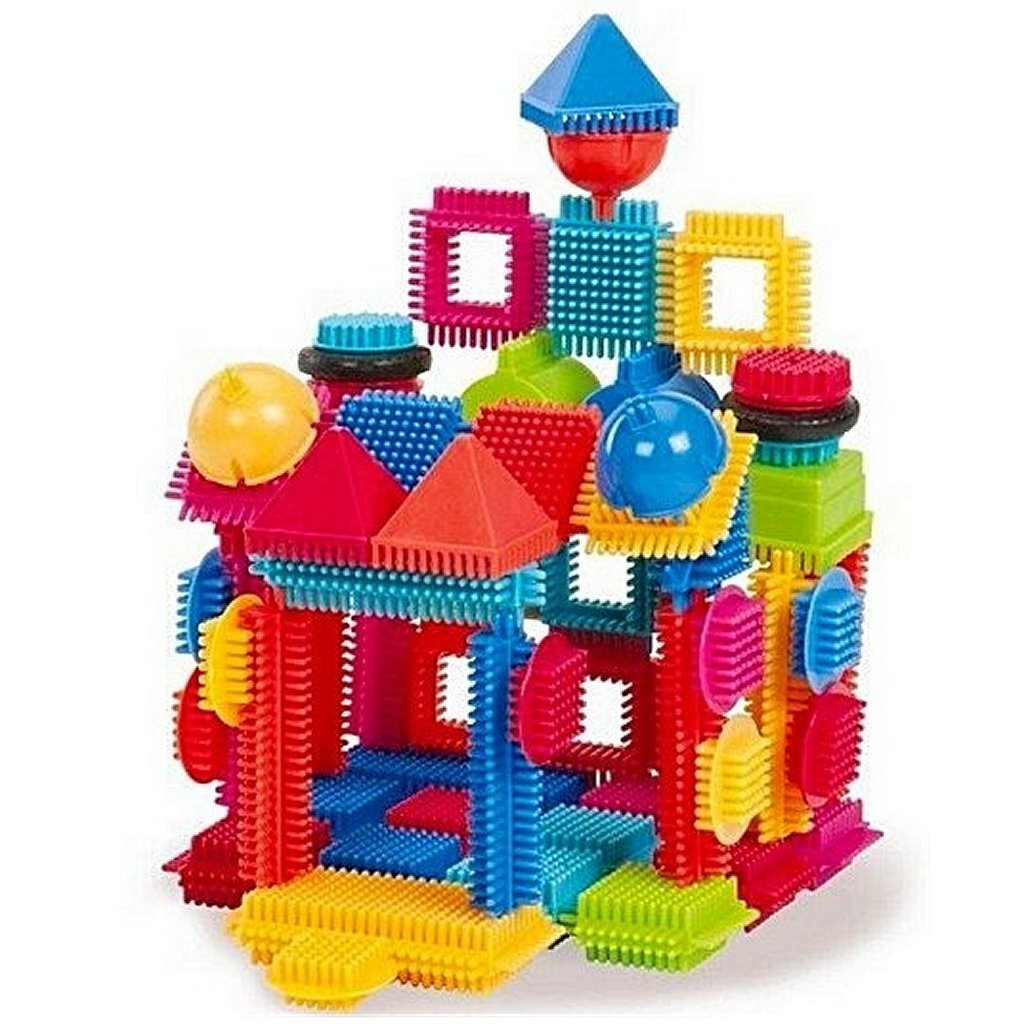 Bristle Blocks Starterset/Uitbreidingsset Met 112 Stuks Bouwen/Bouwpakket Joy&Bloom