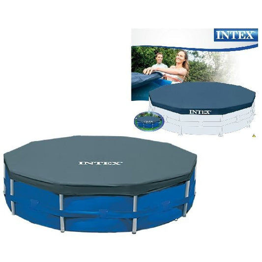 Intex 28031 Afdekzeil Voor Frame Zwembad 366Cm Blauw Default Title Zomerafdekking Joy&Bloom