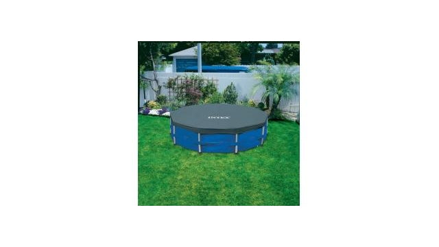 Intex 28032 Afdekzeil Voor Frame Zwembad 457Cm Blauw Default Title Zomerafdekking Joy&Bloom